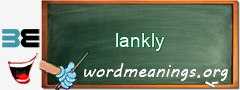 WordMeaning blackboard for lankly